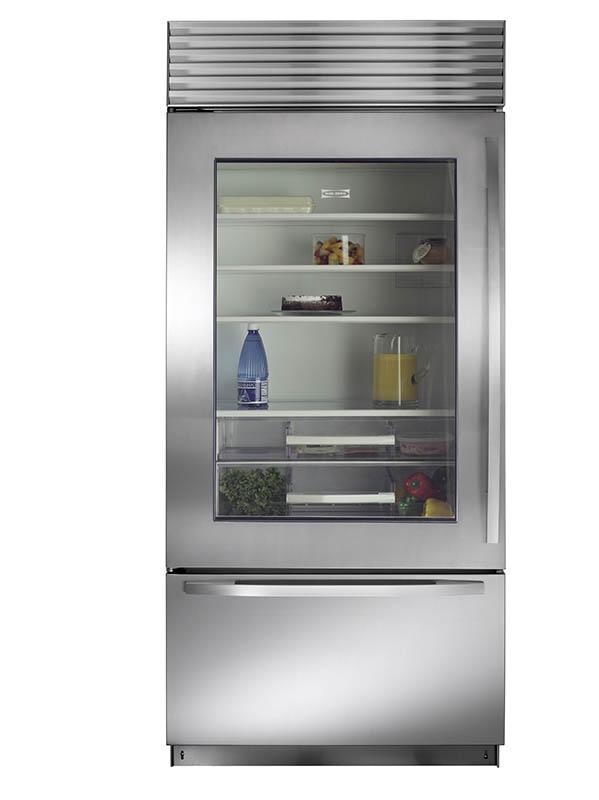 Sub Zero BI 36UG 21.4 Cu. Ft. Built In Refrigerator with Glass